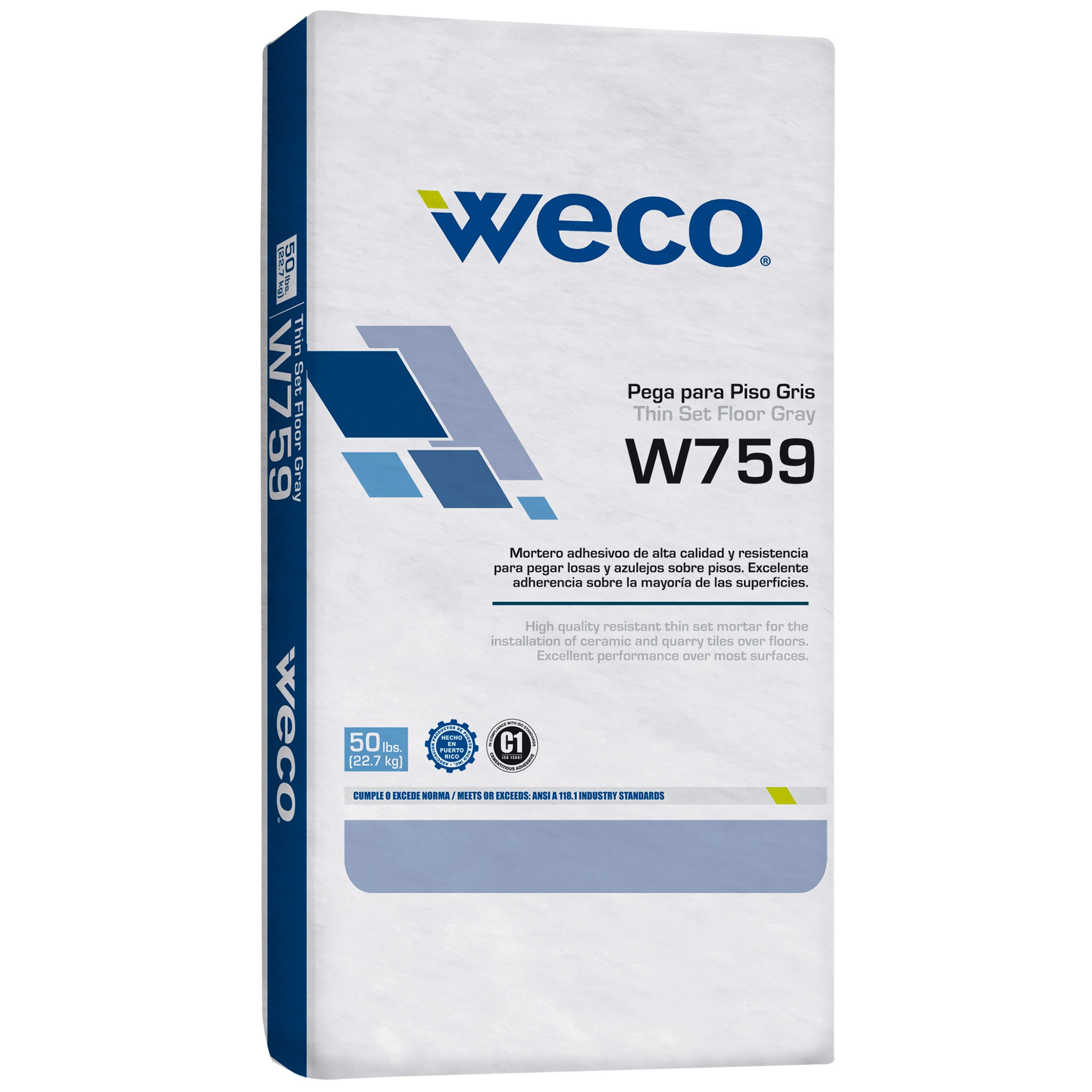 W-759 Floor Thinset Gray